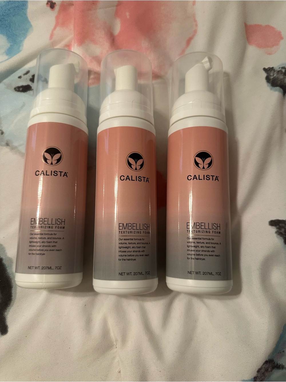 Calista Embellish Texturizing Foam — Lightweight Styling Foam (7 oz each bottle)
